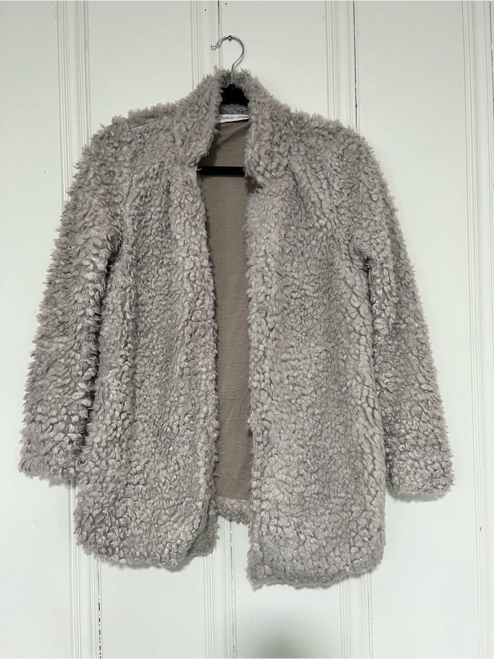 Bishop + Young Anthropology Teddy Jacket - Light Gray